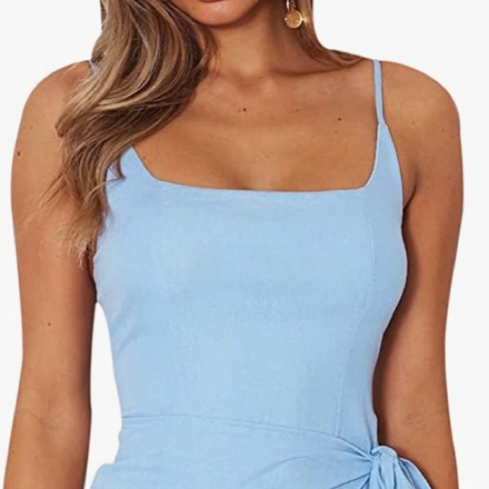 NWOT Relipop wrap front ruffle mini dress - Picture 5 of 7